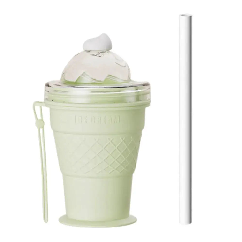 2 in 1 Foldable Ice Ball Cup Leak-Proof Ice Cream Design Ice Cube Water Bottle Portable Food Grade Ice Mold Cup Summer Outdoor from PriceLows™