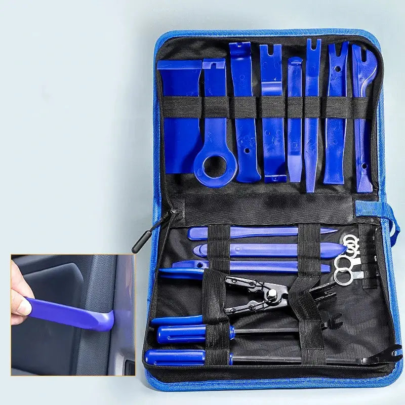 19Pcs Trim Removal Tool Set & Clip Plier Upholstery Remover Nylon Car Panel Removal Set with Portable Storage Bag from PriceLows™
