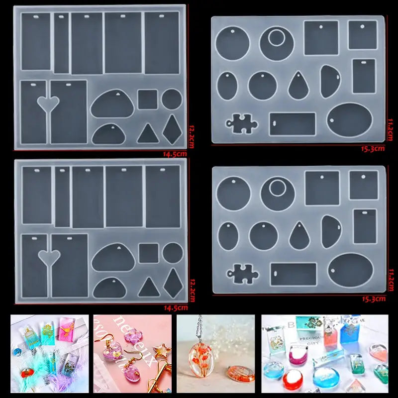 Resin Jewelry Making Kit | Dried Flowers Foil Earring Necklaces