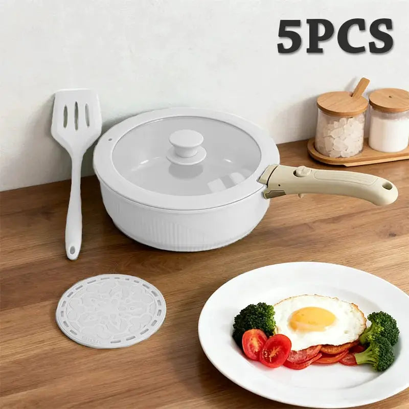 Pots and Pans Set, Nonstick Cookware Set Detachable Handle, Induction Kitchen Cookware Sets , RV Cookware Set, Oven Safe from PriceLows™
