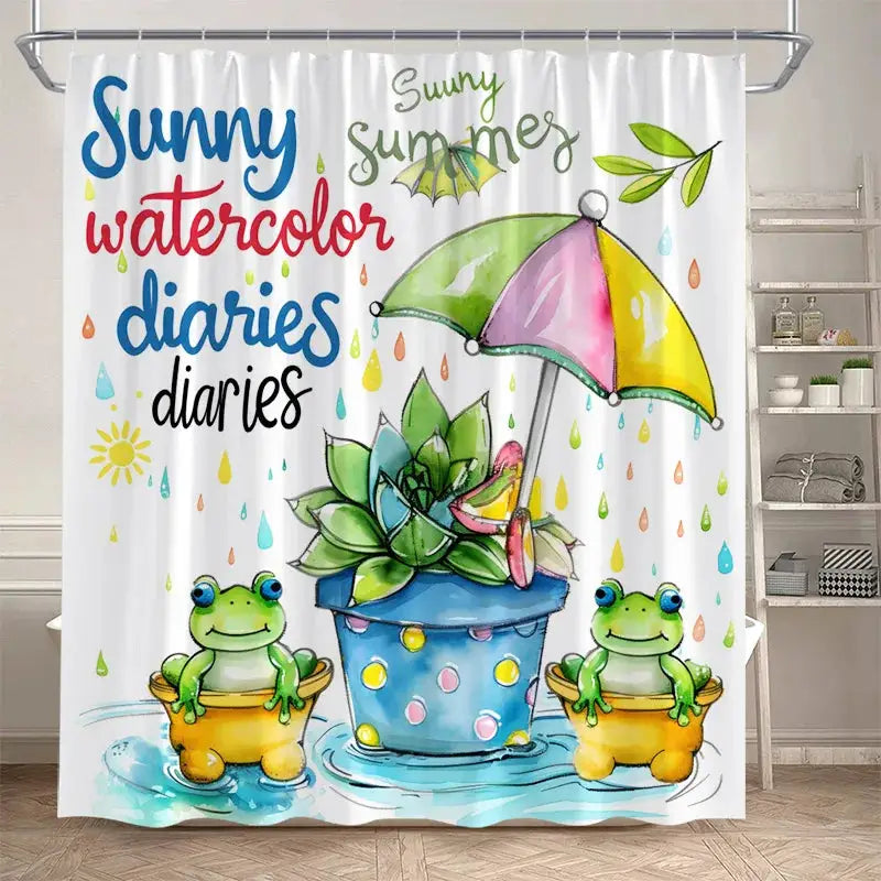 Funny Cartoon Bathing Cats Shower Curtains Cute Animals Pet Cat Kids Bath Curtain Polyester Children Bathroom Decor with Hooks from PriceLows™