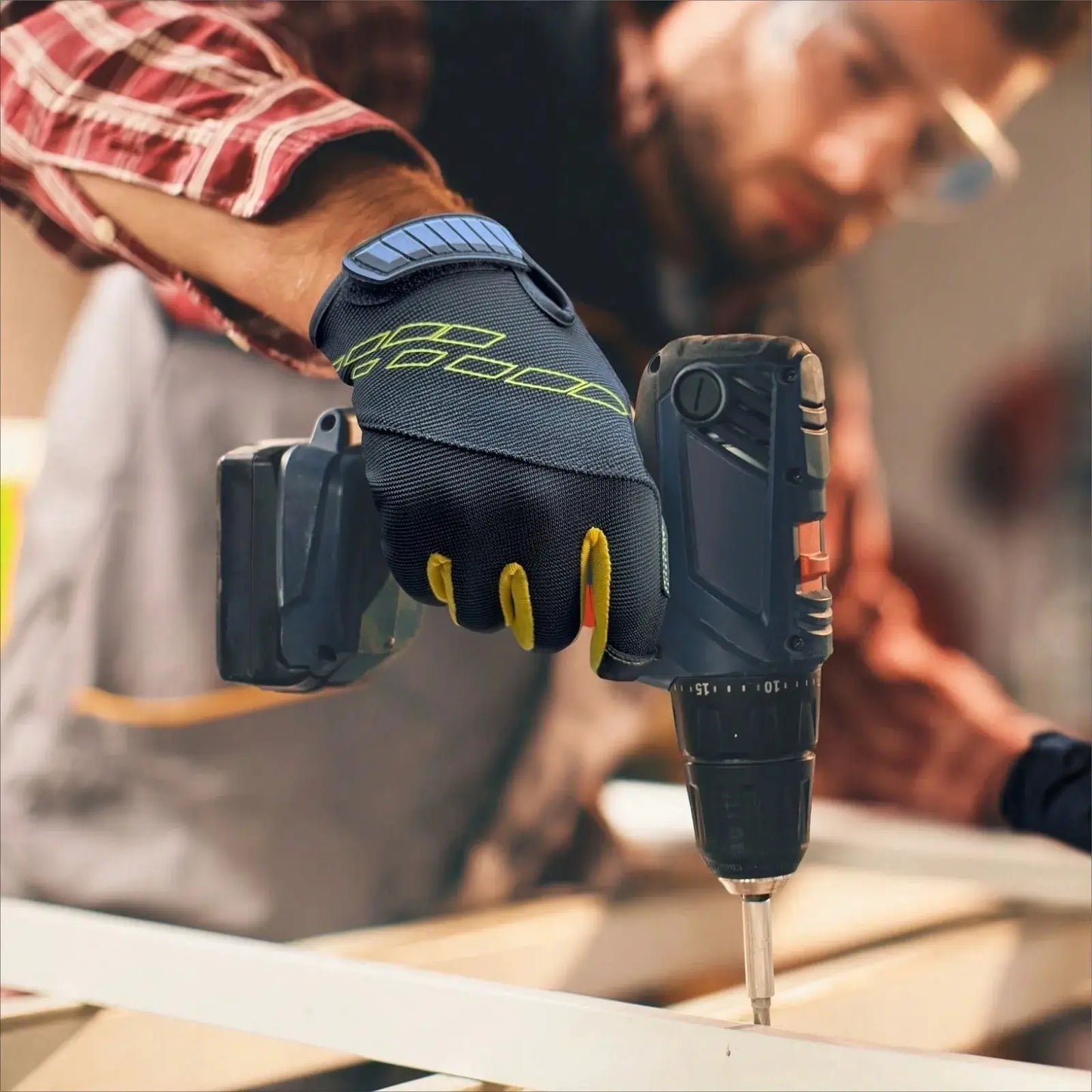 1 Pair Of High-Performance Work Gloves, Unisex Mechanic Gloves, Suitable For Technicians, Repairs, Yard Work, Touch Screen Compatible, Flexible And Breathable, For Gardening And Outdoor Use from PriceLows™
