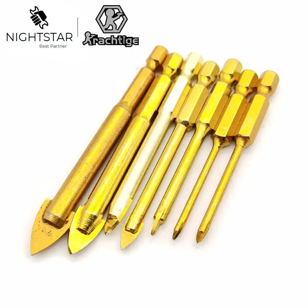 3mm 4mm 5mm 6mm 8mm 10mm 12mm Flat Hex Tile Bits Titanium Coated Glass Ceramic Concrete Hole Opener Alloy Triangle Drilling Tool from PriceLows™