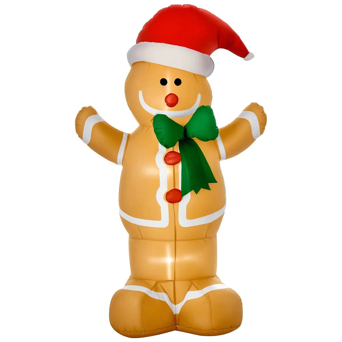 Inflatable Gingerbread Man | 6 Foot | LED Lights | Outdoor Decor
