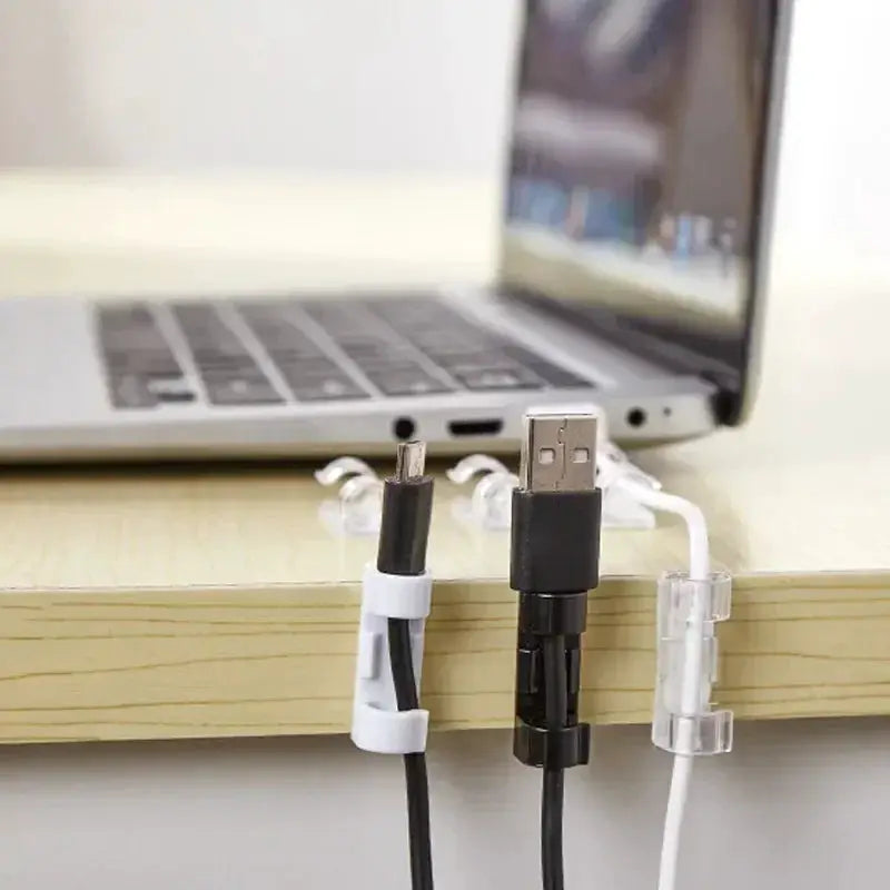 1-60Pcs Drop Self-adhesive Wire Organizer Line Cable Clip Buckle Clips Fastener Holder For Car Line PC TV Ethernet Cable Clip from PriceLows™