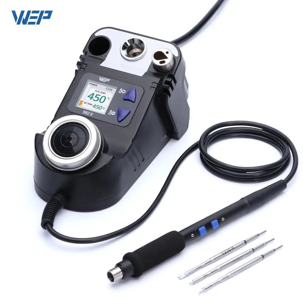 WEP 982V Portable Soldering Iron Station C210 C245 Digital Precision Soldering Station For Micro Component Phone Repair Tool from PriceLows™