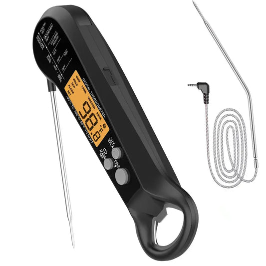Meat Thermometer | Long Cable For Easy Reading | Digital Waterproof Dual Probe from PriceLows™