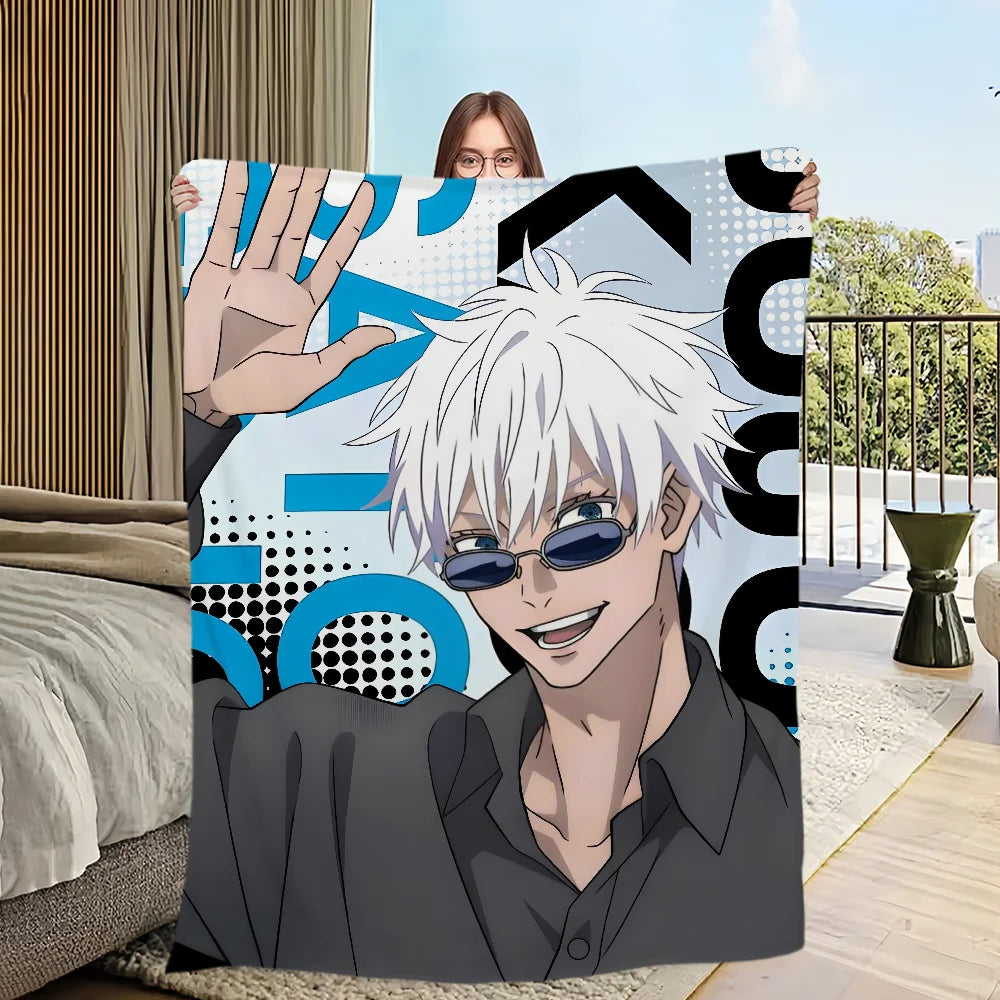 Blanket | Polar Fleece | Printed Anime Pattern | Small