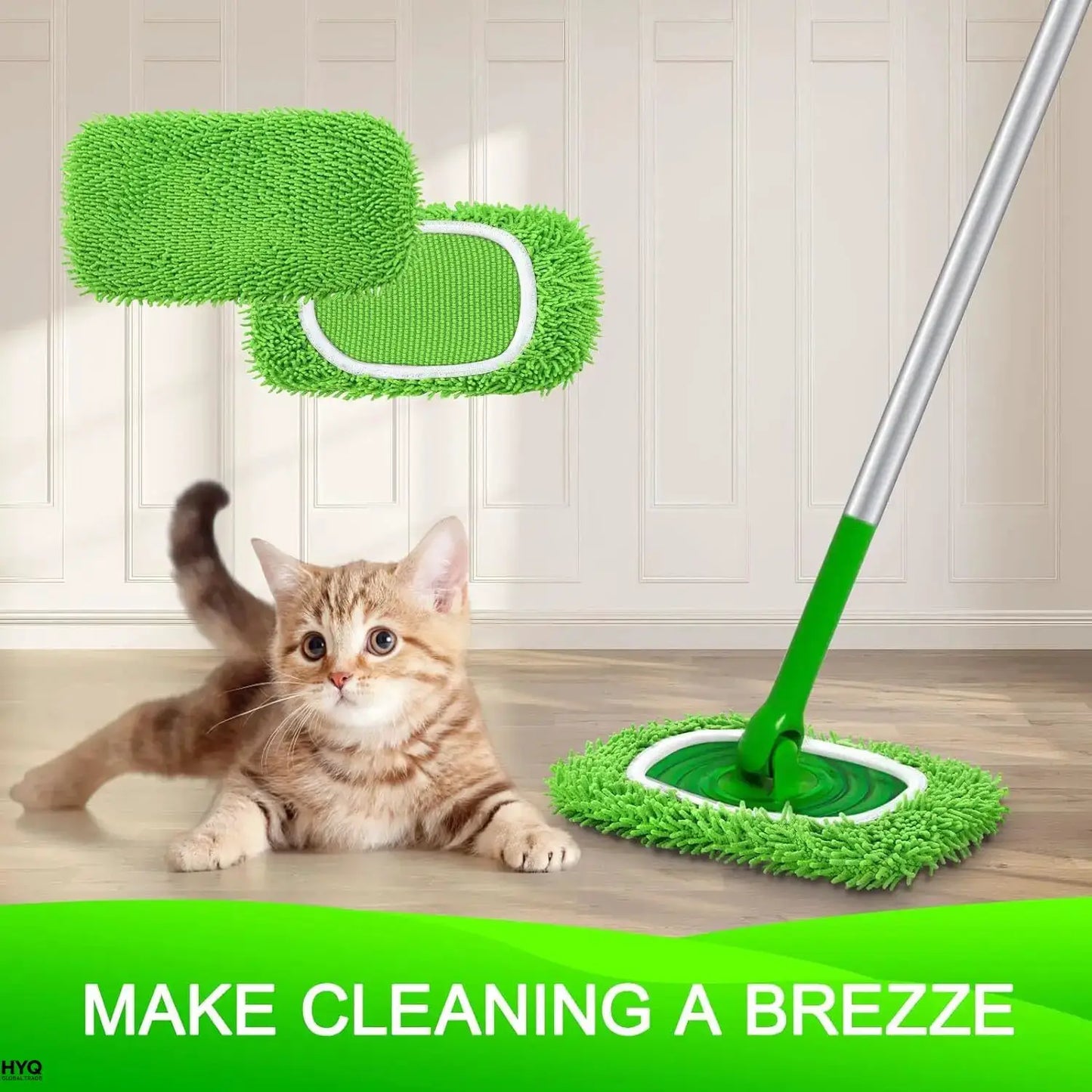 Pack Swiffer Compatible Mop Pads – Reusable Microfiber Refills, Washable for Wet & Dry Floor Use from PriceLows™