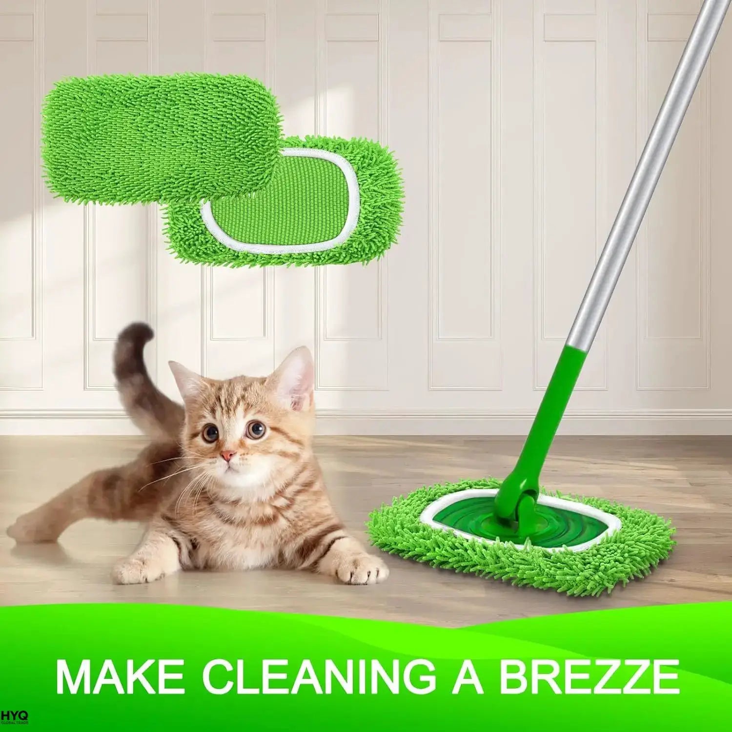 Pack Swiffer Compatible Mop Pads – Reusable Microfiber Refills, Washable for Wet & Dry Floor Use from PriceLows™