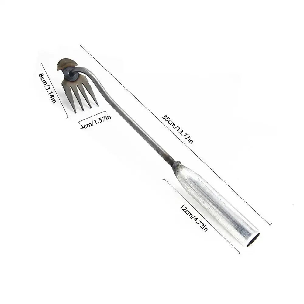 2 In 1 Garden Rake Manual WSeed Grass Rooting Tool Puller Shovel 4 Teeth Weeding Removal Hand Gardening Loose Soil Tool Weeder from PriceLows™