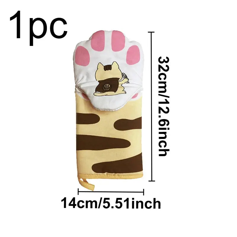 Microwave Gloves | Heat Resistant | Cat Paw Design | One Size