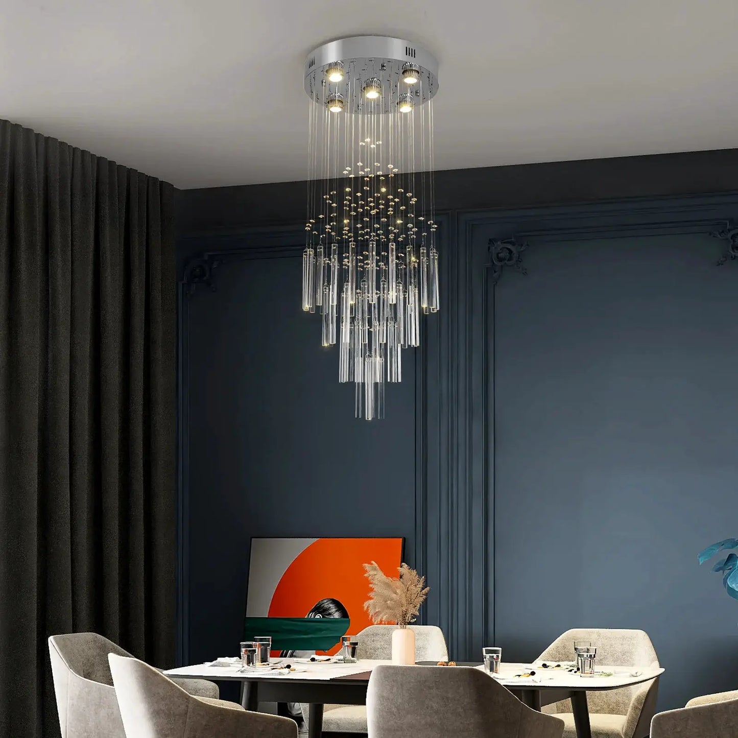 VETRULUS Crystal Ceiling Chandelier Luxury Home Decor Living Room Bedroom Pendant Lights Lustre Lighting Fixture Ceiling Lamps from PriceLows™