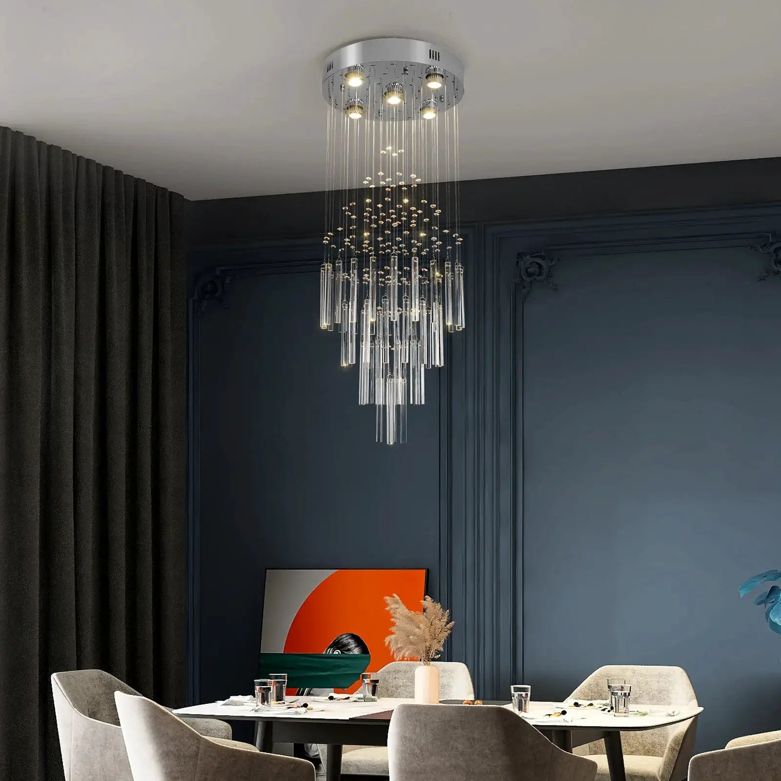 VETRULUS Crystal Ceiling Chandelier Luxury Home Decor Living Room Bedroom Pendant Lights Lustre Lighting Fixture Ceiling Lamps from PriceLows™