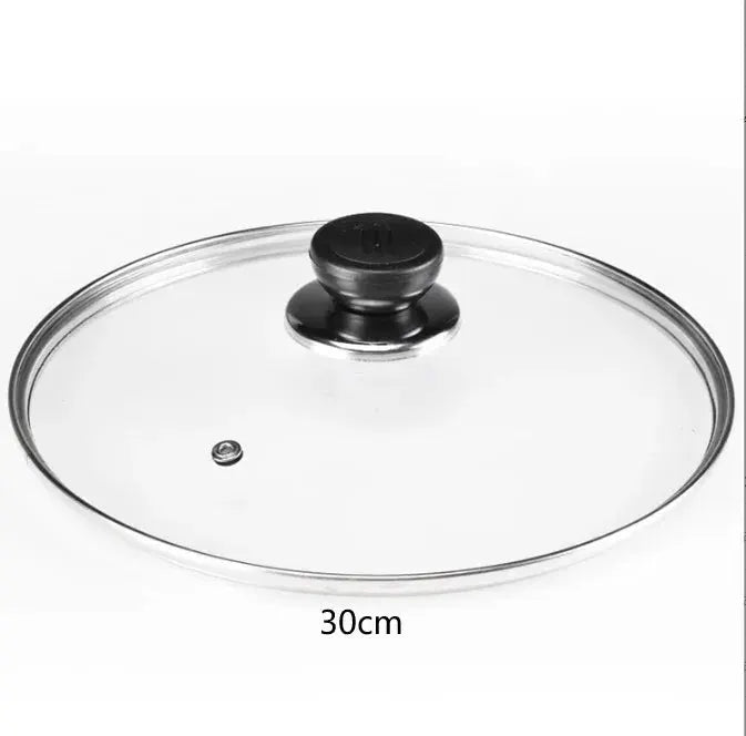Tempered Glass Frying Pan Lid | Round | Visible Vertical Lid | 20-30 cm