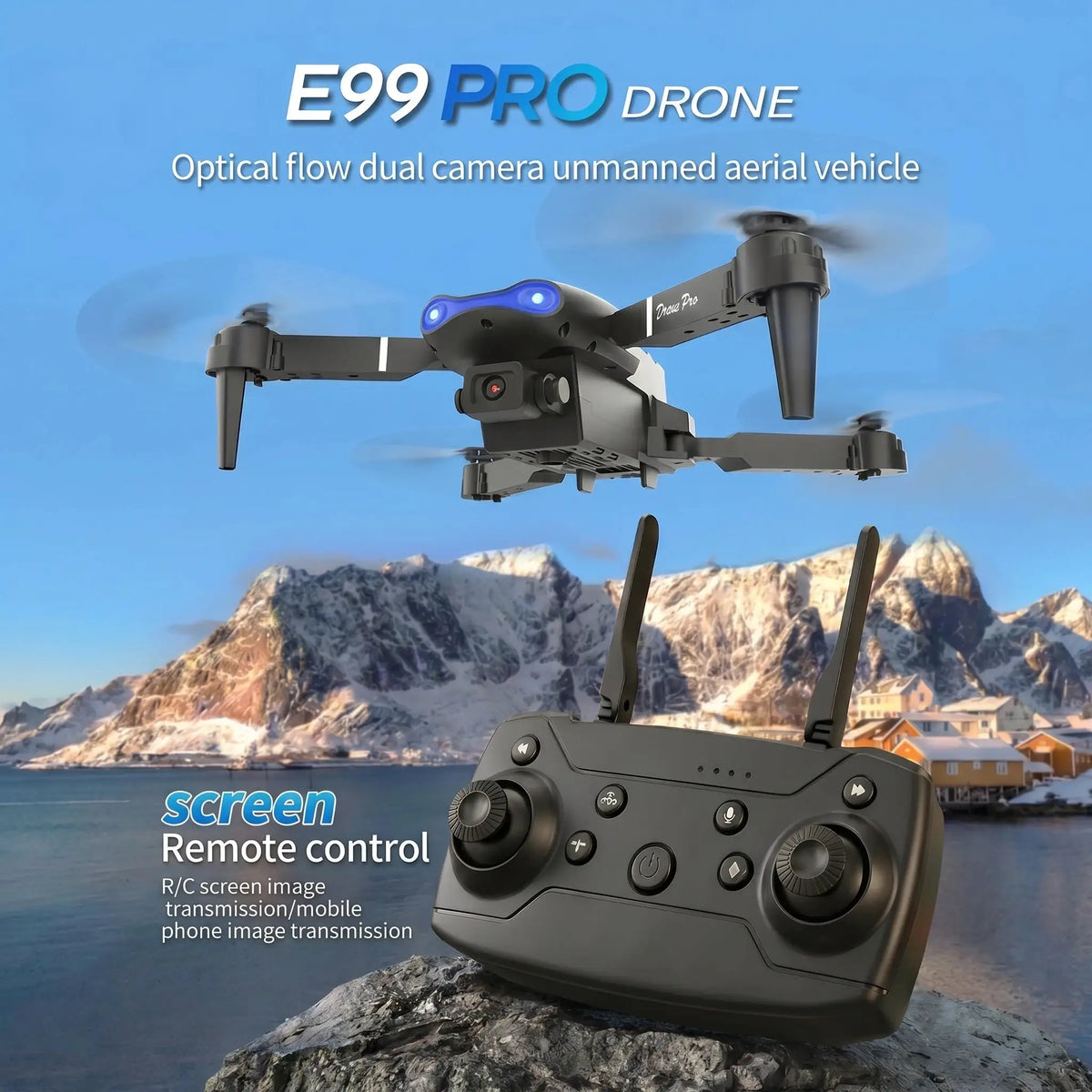Foldable Drone | Dual Camera | 20 Min Flight | Compact Size