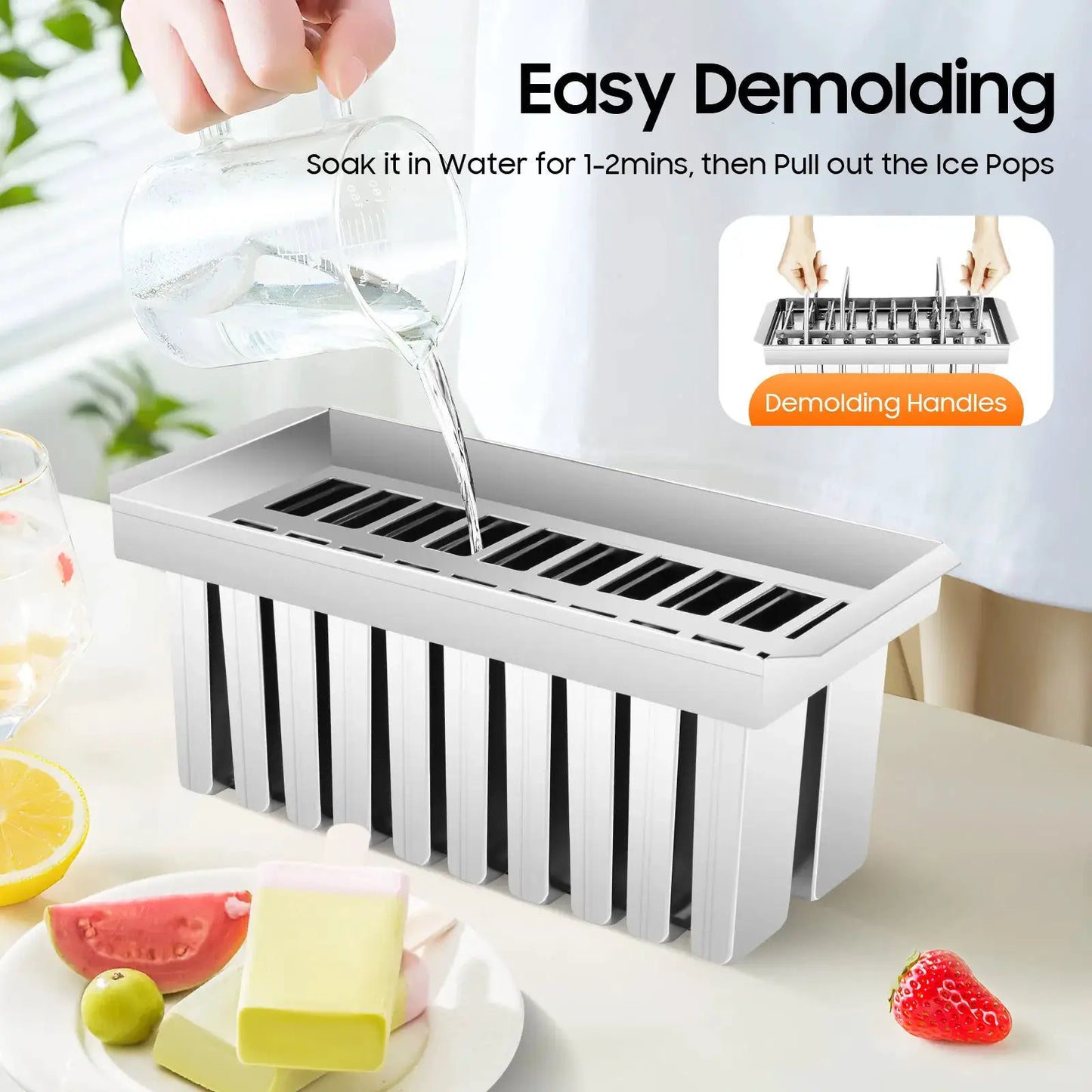 Household Stainless Steel Ice Cream Mold Ice Cube 304 Popsicle Ice Cream Popsicle Mold Popsicle Machine from PriceLows™