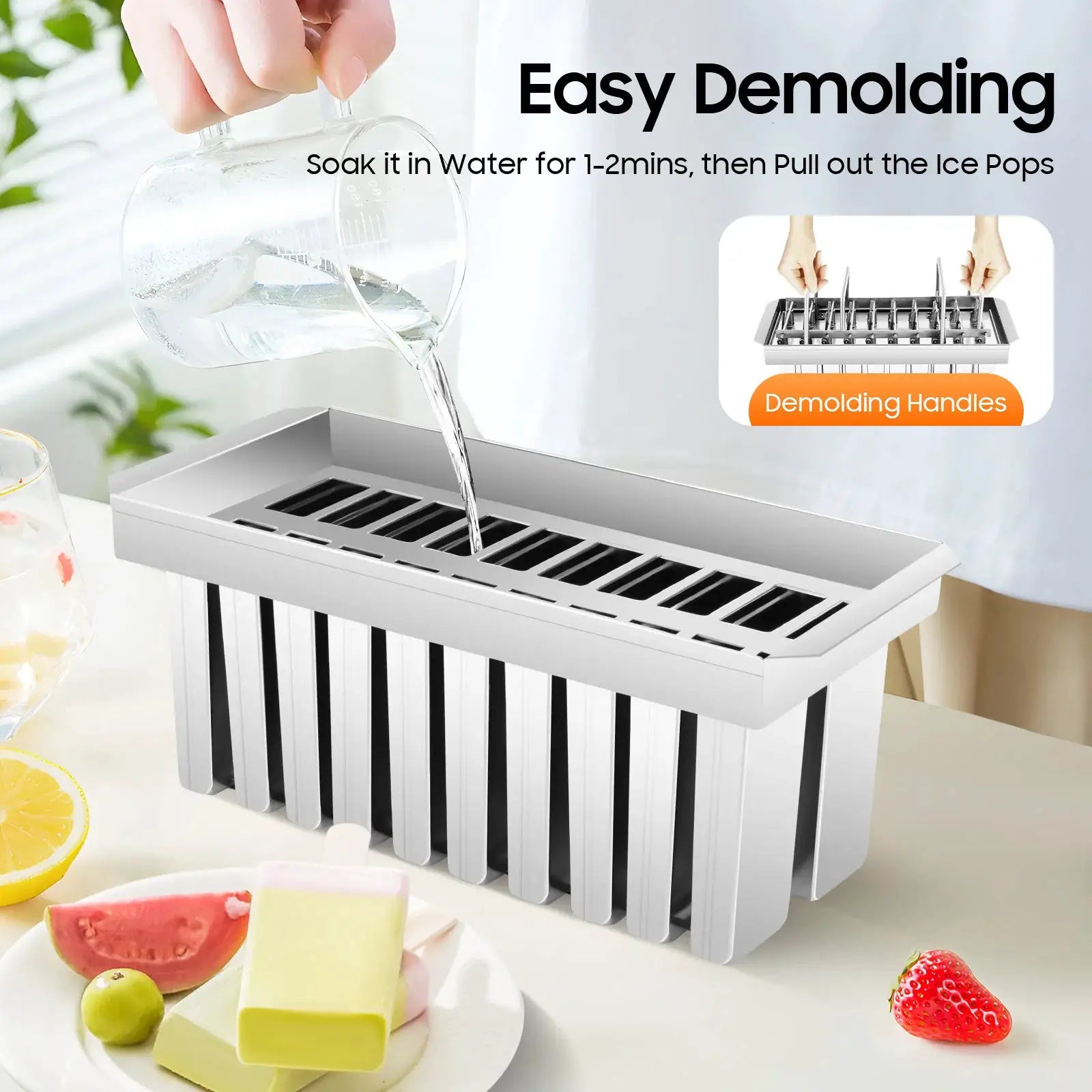 Household Stainless Steel Ice Cream Mold Ice Cube 304 Popsicle Ice Cream Popsicle Mold Popsicle Machine from PriceLows™