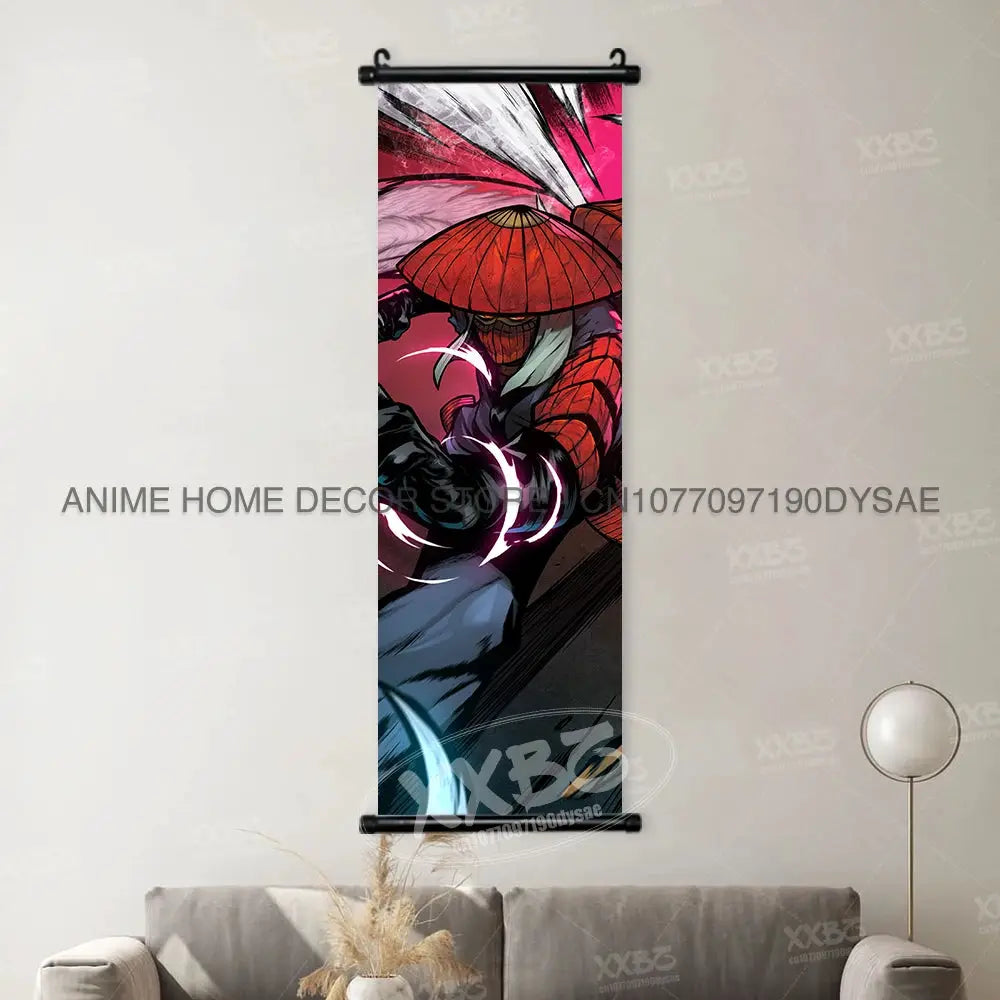 Uzumaki Naruto Posters Sasuke Home Decor Uchiha Madara Hanging Painting Might Guy Scrolls Picture Gaara Wall Art Killer B Mural from PriceLows™