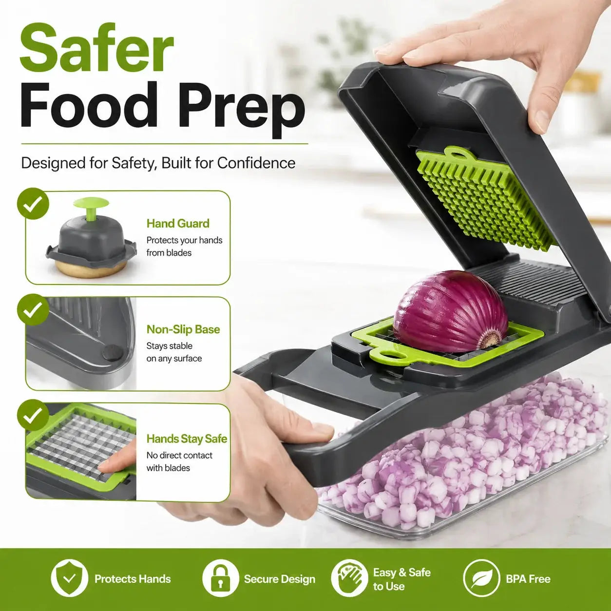 Vegetable Chopper | 16 In 1 Function | With Container | Meal Prep Tool