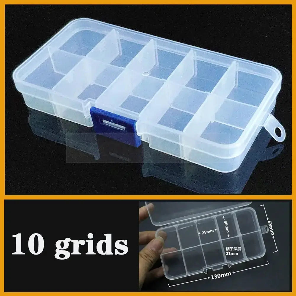 Transparent Plastic box Screw Compartment Box Jewelry Earring Display Case Container Clear Terminal Organizer Tool Storage boxes from PriceLows™