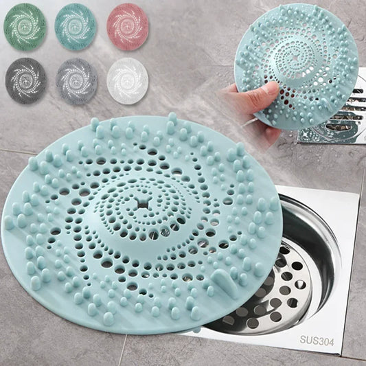Hair Filter Sink Anti-Blocking Strainer Bathtub Shower Floor Drain Stopper Silicone Kitchen Deodorant Plug Bathroom Accessories from PriceLows™