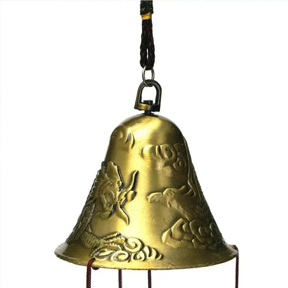 Antique Wind Chime Copper Yard Garden Outdoor Living Decoration Metal Wind Chimes Chinese Oriental Lucky Symbol Of Good Luck from PriceLows™