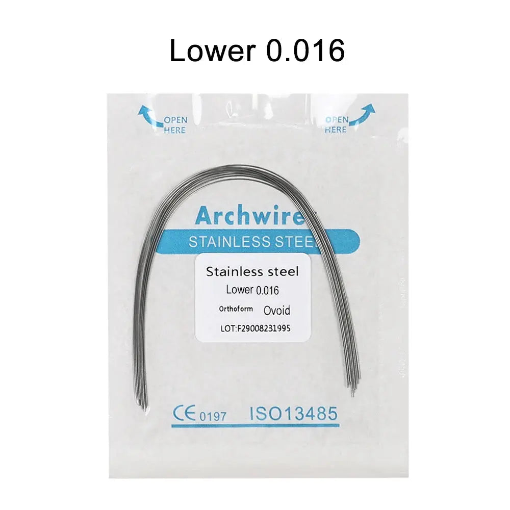 Dental Orthodontic Archwires | Stainless Steel | Round And Rectangular | 10 Piece Set