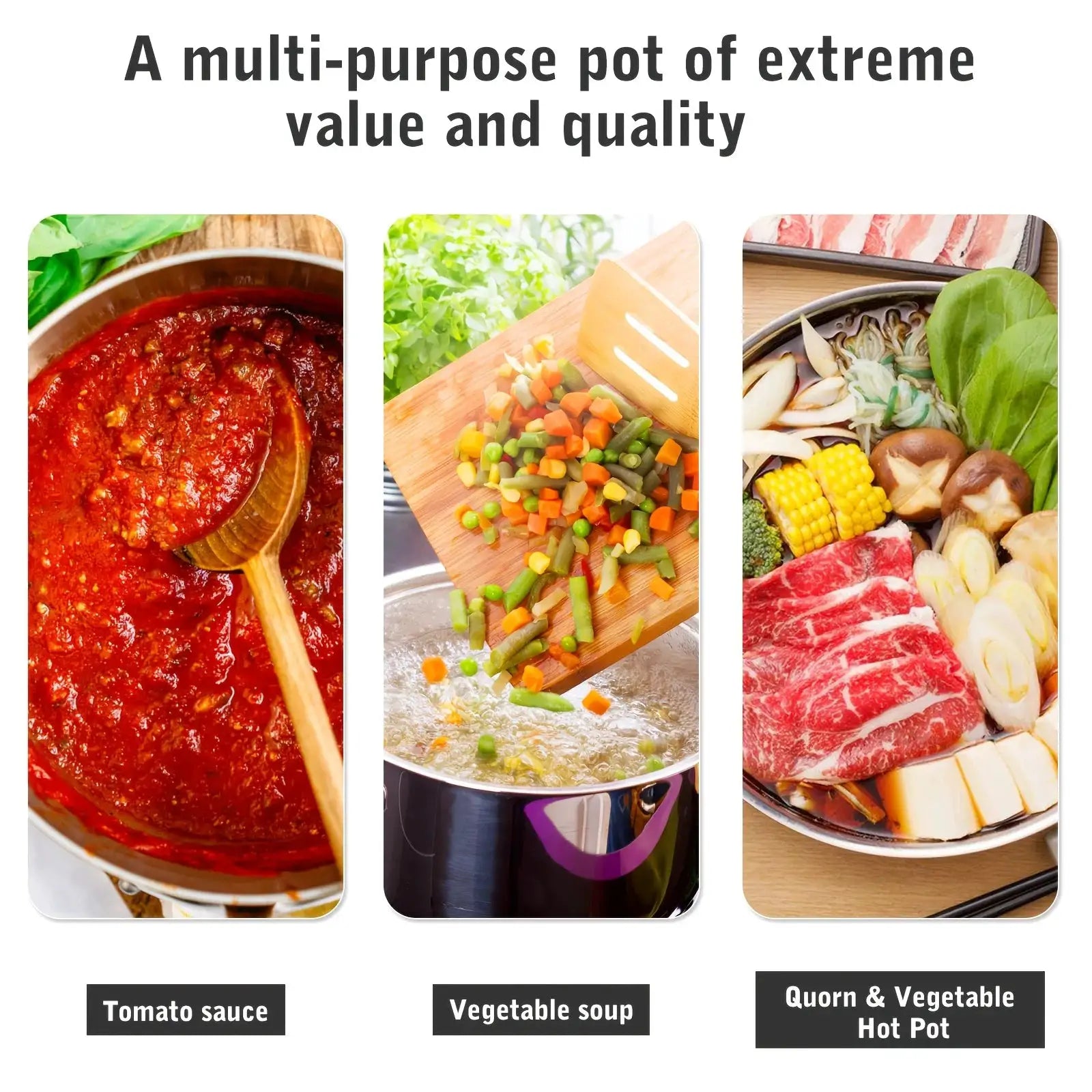 7pcs Stainless Steel Pots And Pans Set, Nonstick Induction Kitchen Cookware Set, Works with Induction/Electric And Gas Cooktops, Nonstick, Oven Safe, Camping Cookware from PriceLows™