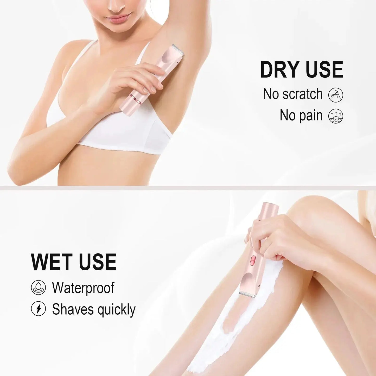 Women Electric Hair Remover | Waterproof Shaver | 90 Min Battery Life