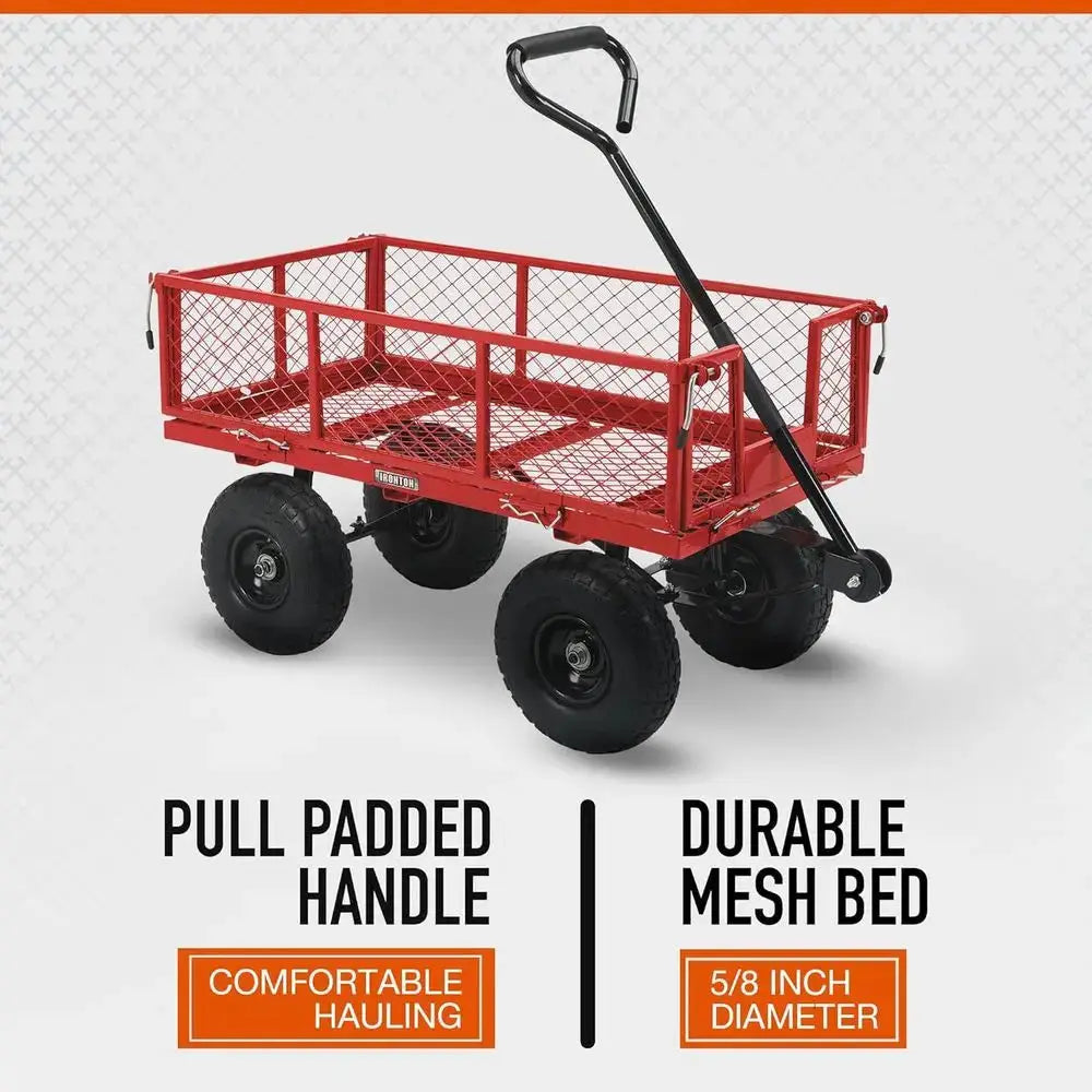 Heavy-Duty Garden Cart - 400 lbs. Capacity, 38 L x 18.5 W x 21 H from PriceLows™
