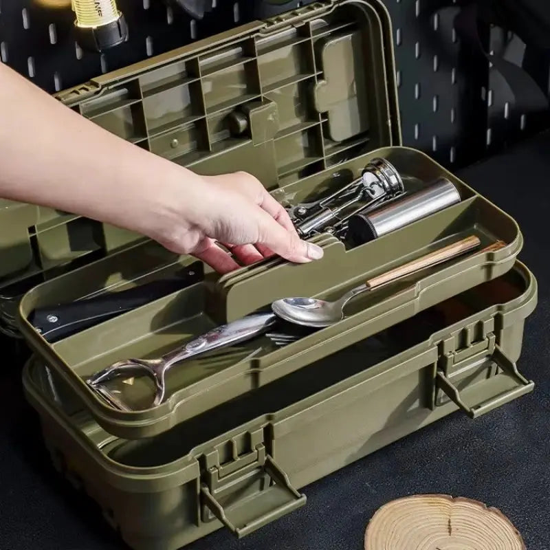 4L/6.5L Stackable Bins Storage Connectable Toolbox Multiple Functions Storage Boxes & Bins Plastic Container Storage from PriceLows™