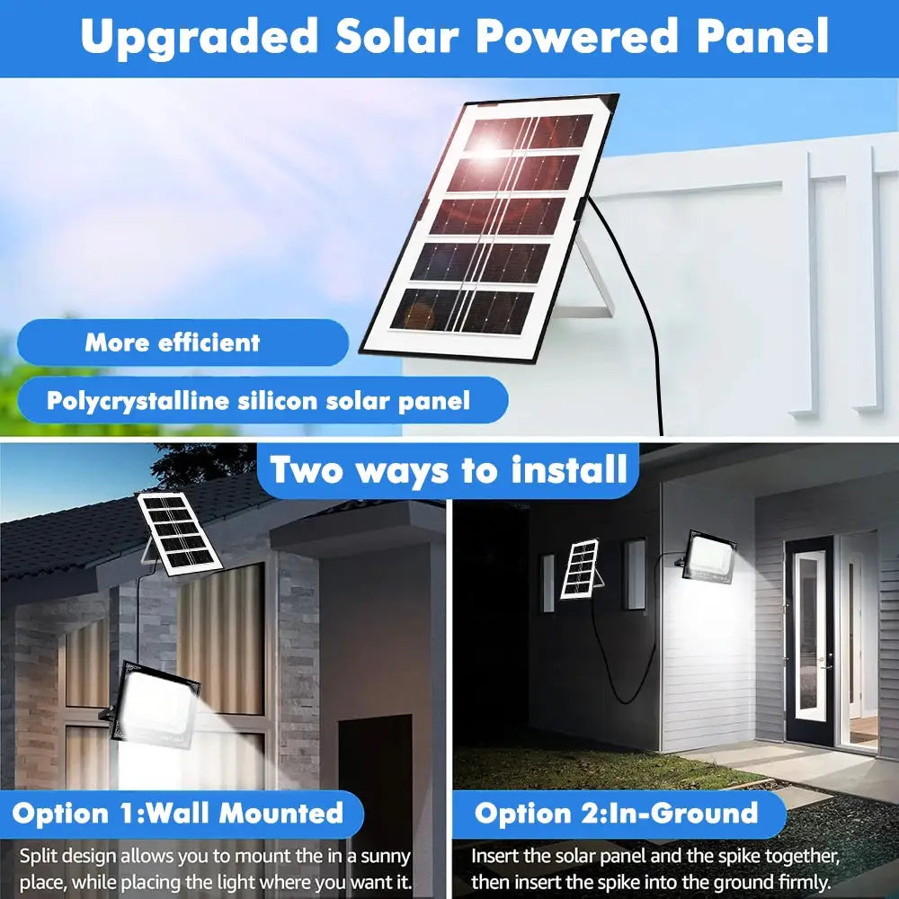 300W Outdoor Solar Flood Light Patio Light Garage Light Remote Control Indicator Light IP67 For Outdoor Patio Garden Billboards from PriceLows™