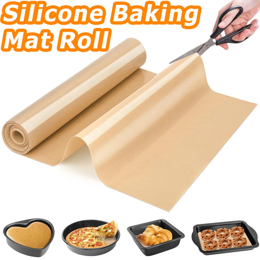 Silicone Baking Mat Roll | Large Size | Non-Stick Surface | Reusable Oven Liner