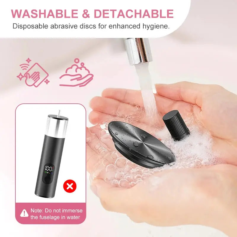 Electric Foot Grinder For Feet, 2-In-1 Foot File & Nail Polisher, Electric Callus Remover Pedicure File Unisex With Gift Box from PriceLows™