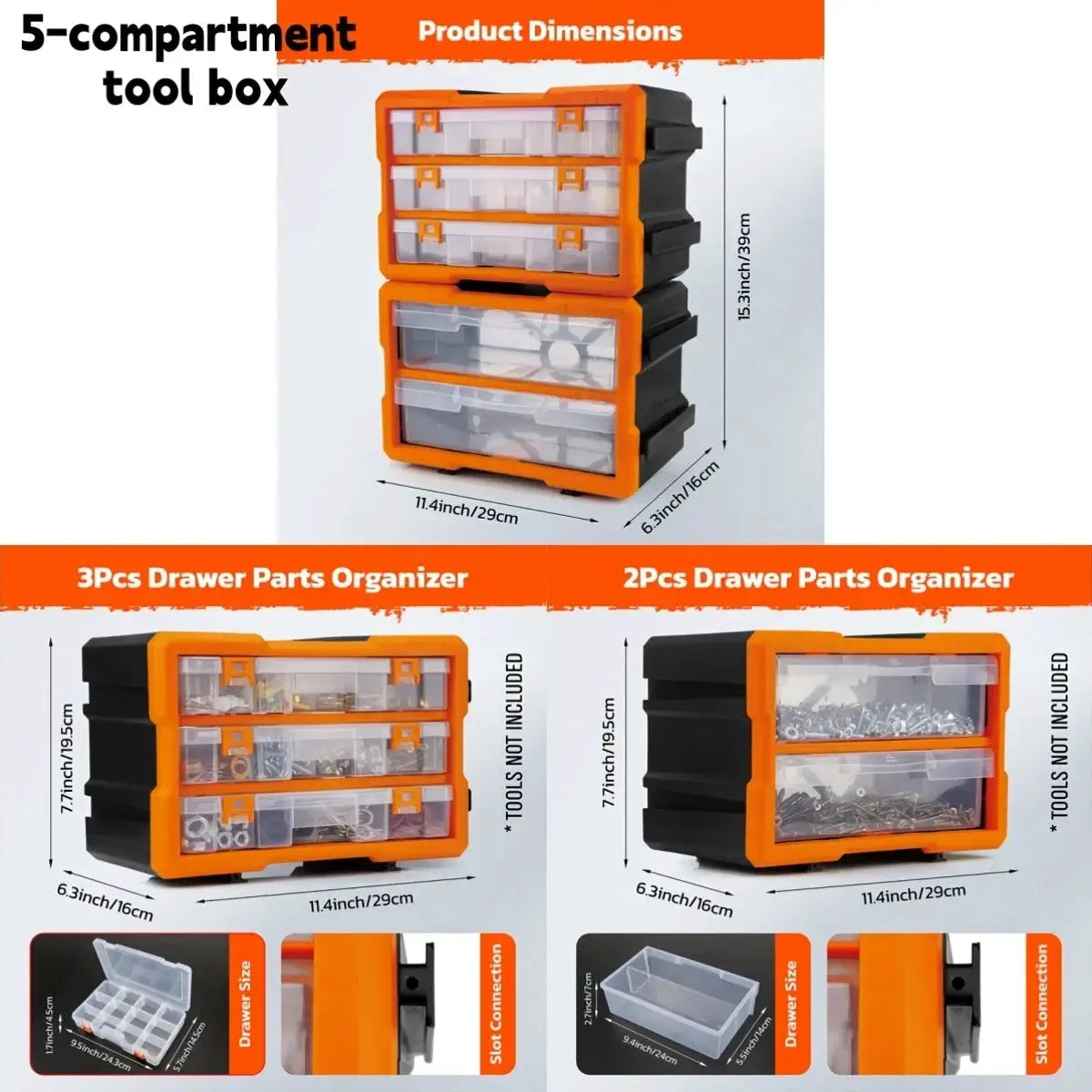 5/16/28/36 Drawers Storage Cabinet Tool Box Bin Chest Case Parts Organizer Divider, Utility Shelves from PriceLows™