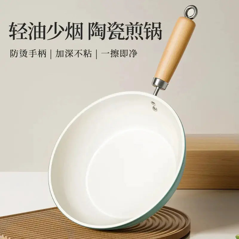 Ceramic Frying Pan | Nonstick | Flat Bottom | Universal Stove