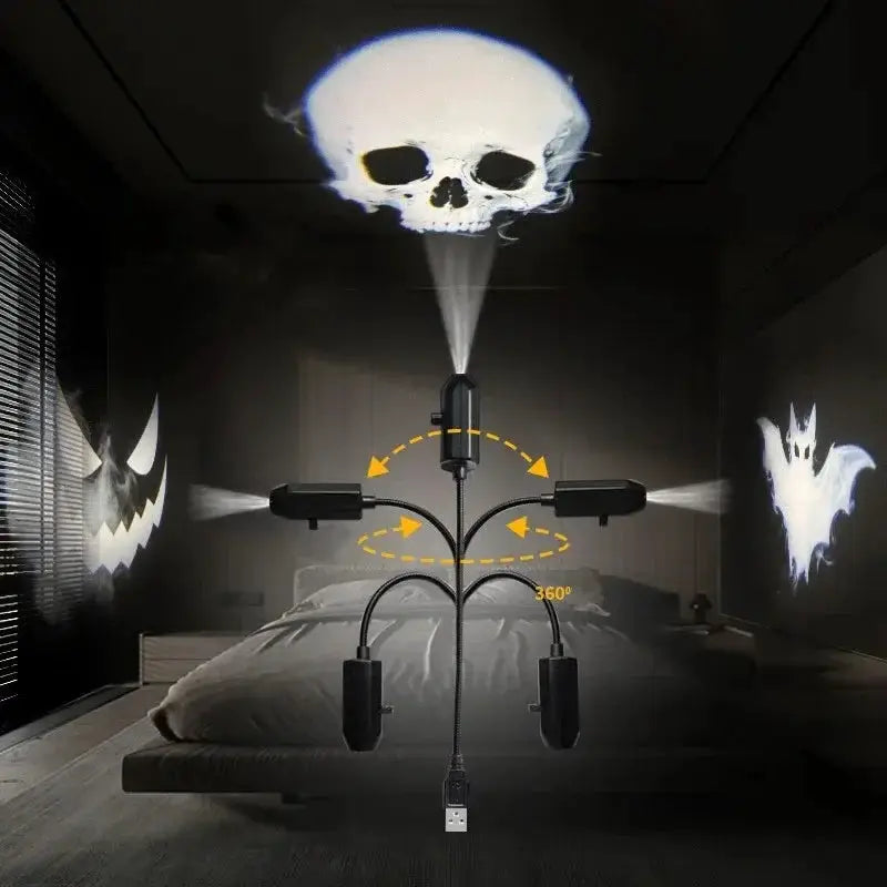 Night Light Projector | Rotatable Housing | USB Plug Powered | Switchable Discs