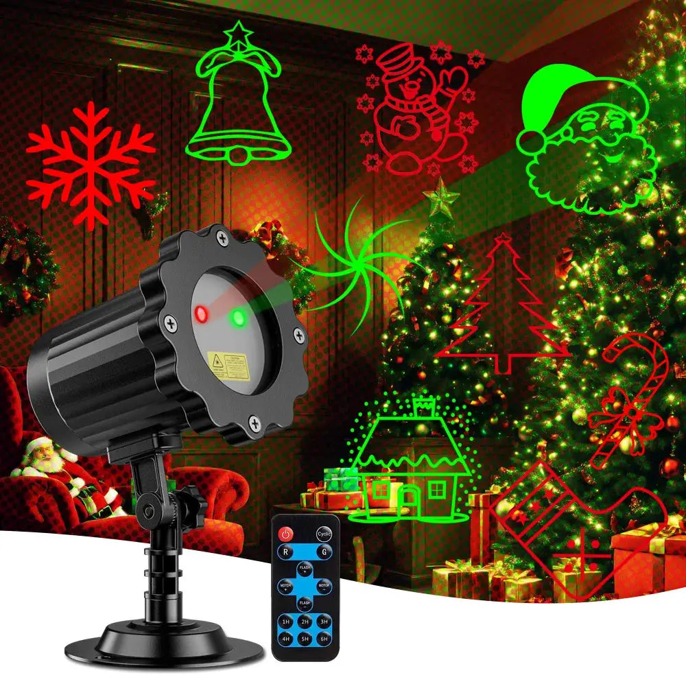 Outdoor Christmas Laser Projector | Waterproof | 180 Degree Beam | Multi Pattern