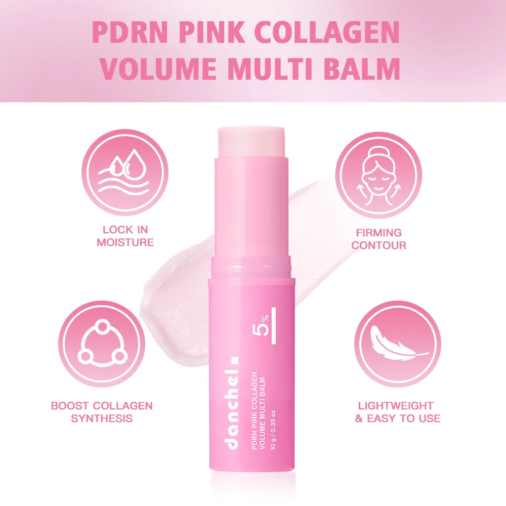 Collagen Balm Stick | PDRN Pink Blend | Deep Hydrating Glow | Face Eye Lip