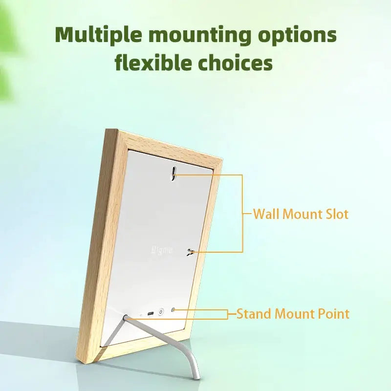 Fmily -oriented Hindetel 7.13 Inch Color E-ink Picture WiFi Digital Picture mount wooden frame for family gift remout update from PriceLows™