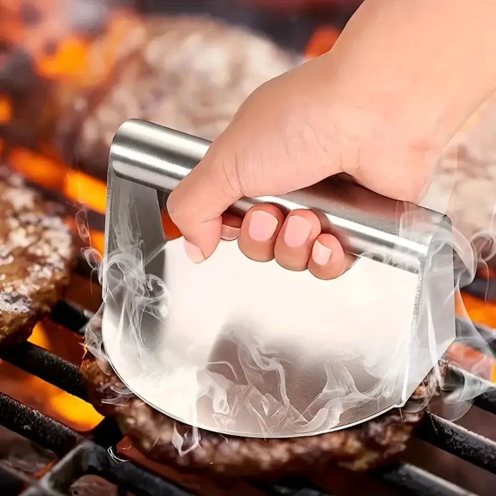 Hamburger Press Stainless Steel Smash Burger Press Patties Meat Masher Circular Meat Press Mold for Deli Meats Kitchen Gadgets from PriceLows™