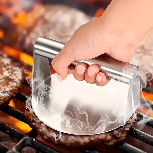 Hamburger Press Stainless Steel Smash Burger Press Patties Meat Masher Circular Meat Press Mold for Deli Meats Kitchen Gadgets from PriceLows™