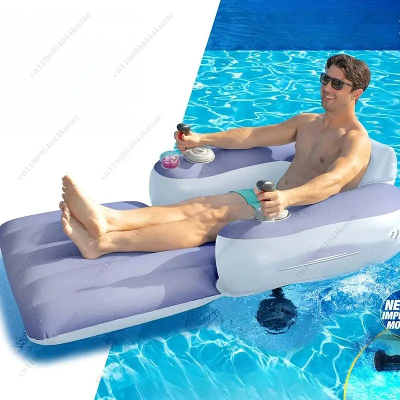 Electric Inflatable Water Seat, Floating Lounge Chair with Thruster for Adult Swimming & Water Sports from PriceLows™