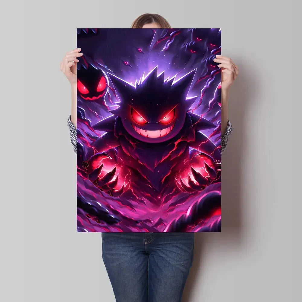Cartoon Anime Pokemon Gengar Character Poster Print Kids Room Bedroom Decoration Painting Children's Holiday Gifts Classic from PriceLows™