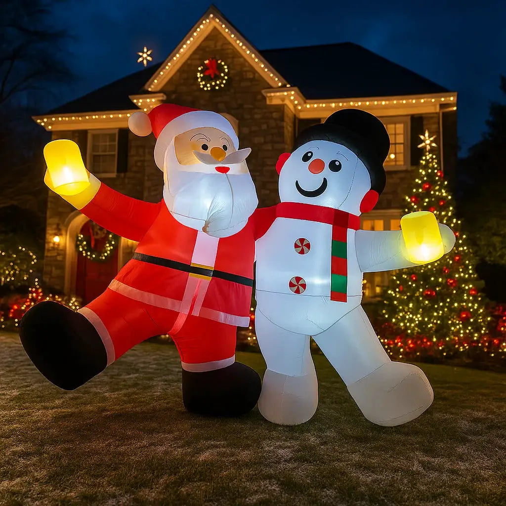 Christmas Yard Inflatables | LED Outdoor Lighting | 12 V DC Powered | 5.9 Ft
