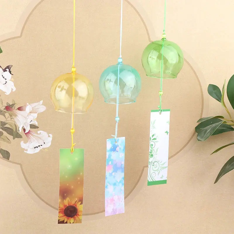 1Pc Wind Bells New Handmade Glass Wind Chime Birthday Gift Christmas Gift Home Decors Wind Chimes Japanese Style from PriceLows™