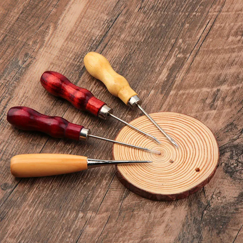 Leather Craft Tool Kit Leather Hand Sewing Repair Kit Stitching Punch Carving Work Groover Set DIY Tool Set Professional from PriceLows™