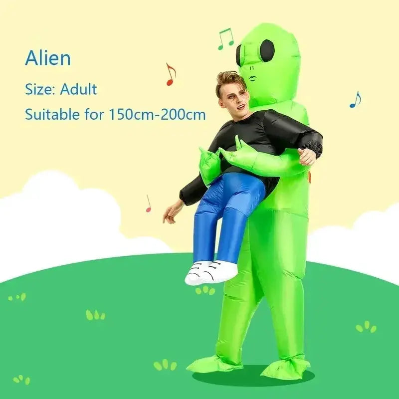 Alien Inflatable Costume | Green Color | Kids Size