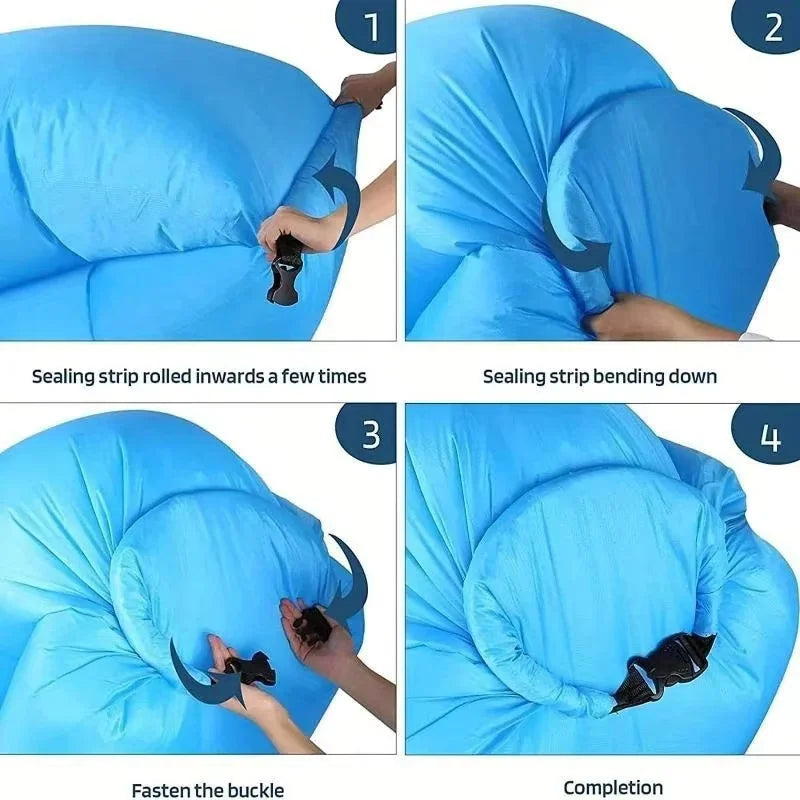 Inflatable Lounger | Extra Thick | Quick Inflation | Outdoor Use